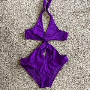 ASOS one piece swimsuit in a gorgeous purple color! Size US 2